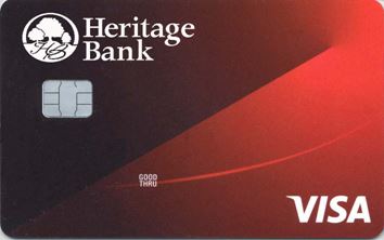 Classic design of Heritage Bank's Visa